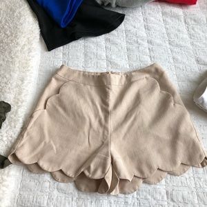 Scalloped shorts!